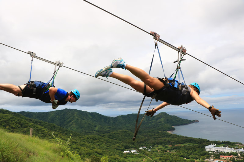 Eyewear made for adventure - 90 story tall zip line